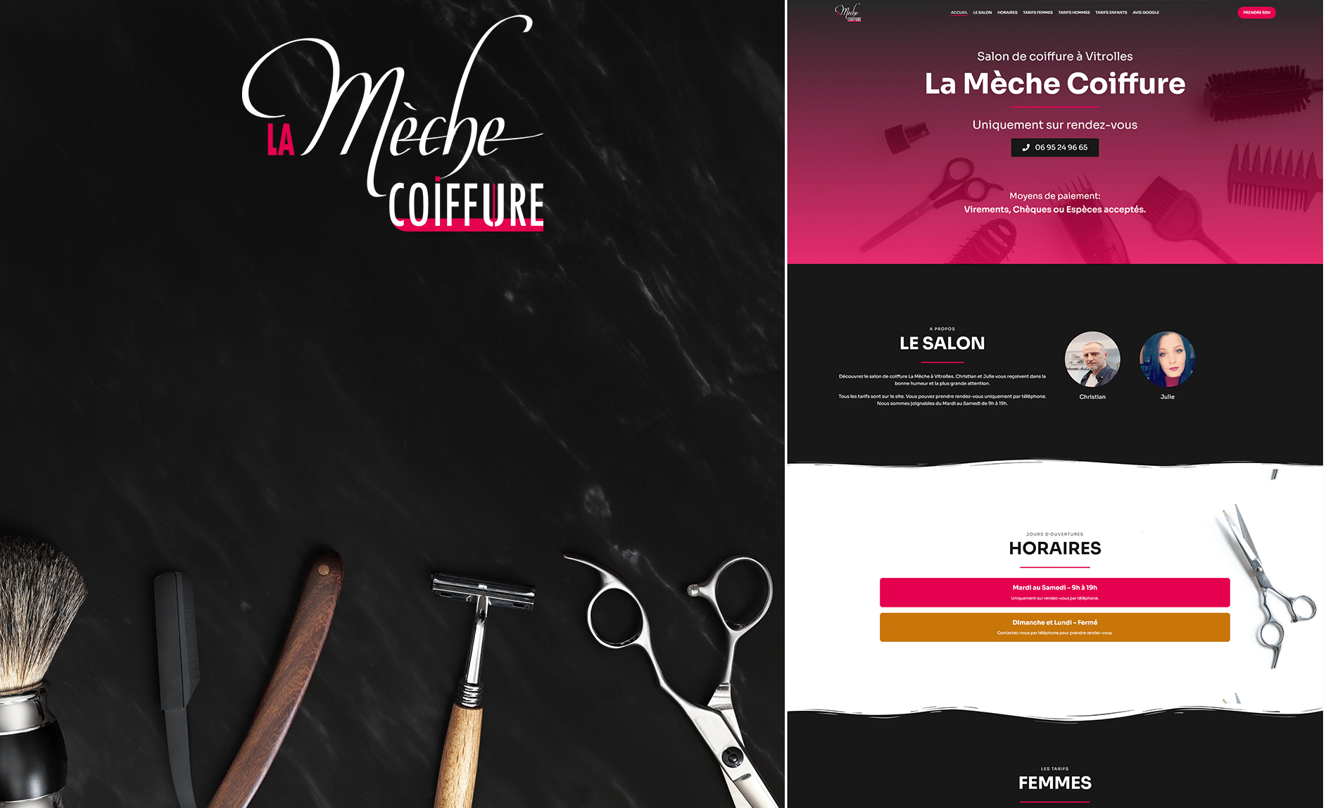 Projet La Meche Coiffure Vitrolles